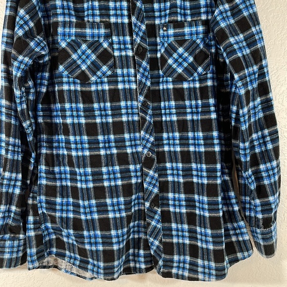 QUIKSILVER Flannel Button Down Shirt Size Large - Picture 3 of 8